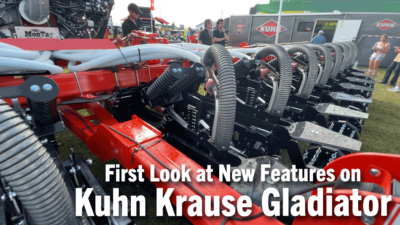 First Look at New Features on Kuhn Krause Gladiator