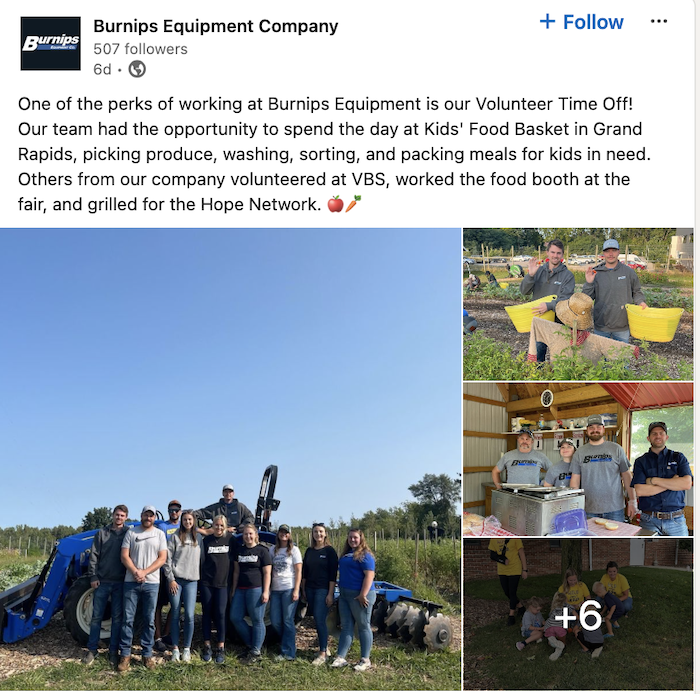 Burnips Equipment Volunteering