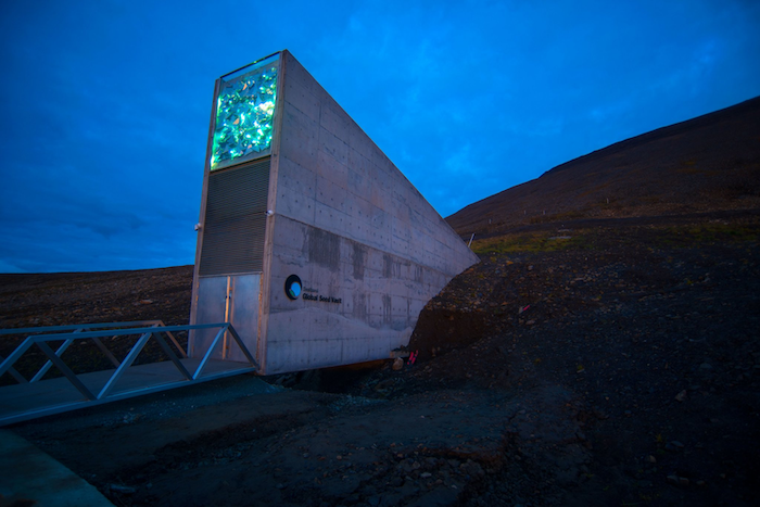 Picture of the Global Seed Vault building